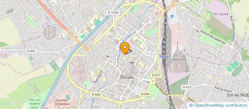 localisation de l'entreprise MONSIEUR SEBASTIEN BOURNEUF à DOUAI