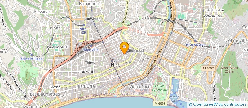 localisation de l'entreprise MONSIEUR SEBASTIEN BOURRET à NICE