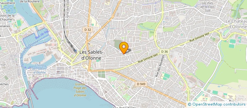 localisation de l'entreprise MONSIEUR SEBASTIEN BOURSERY à LES SABLES-D'OLONNE