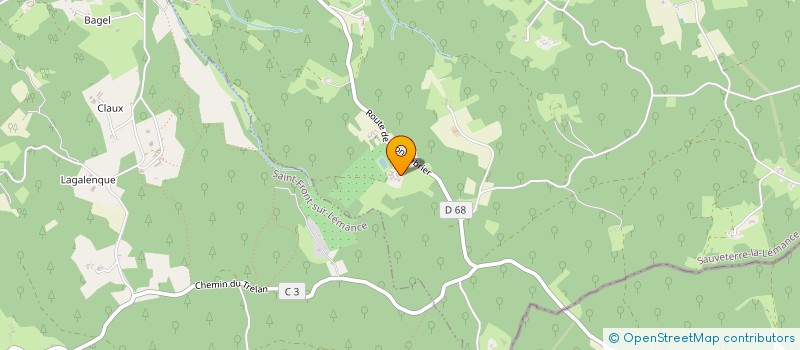 localisation de l'entreprise MONSIEUR SEBASTIEN BOURSIER  SAUVETERRE-LA-LEMANCE