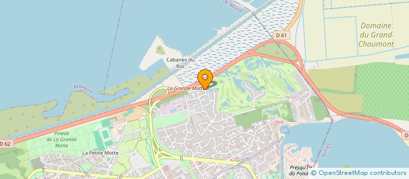 localisation de l'entreprise MONSIEUR SEBASTIEN BOUSQUET  LA GRANDE-MOTTE