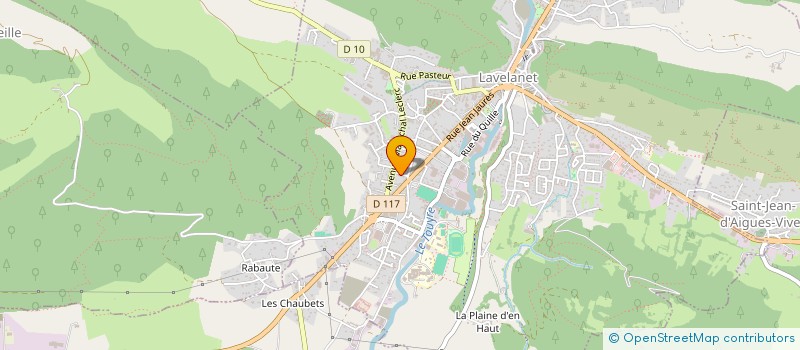 localisation de l'entreprise MONSIEUR SEBASTIEN BOUSQUET à LAVELANET