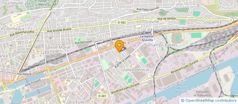 localisation de l'entreprise MONSIEUR SEBASTIEN BOUTEILLER  LE HAVRE