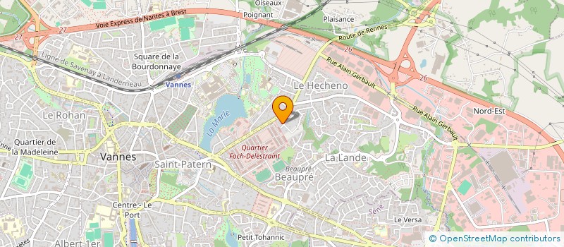 localisation de l'entreprise MONSIEUR SEBASTIEN BOUTELEUX à VANNES