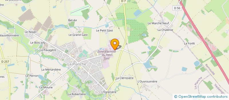 localisation de l'entreprise MONSIEUR SEBASTIEN BOUTILLIER  LA PLANCHE