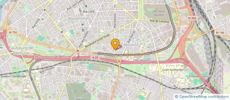 localisation de l'entreprise MONSIEUR SEBASTIEN BOUTIN à LILLE