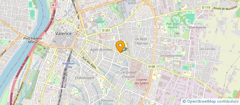 localisation de l'entreprise MONSIEUR SEBASTIEN BOUVIER à VALENCE