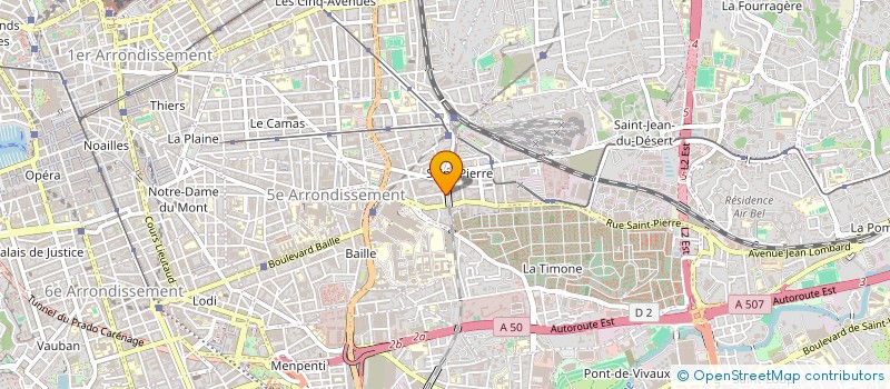localisation de l'entreprise MONSIEUR SEBASTIEN BOUVIER à MARSEILLE