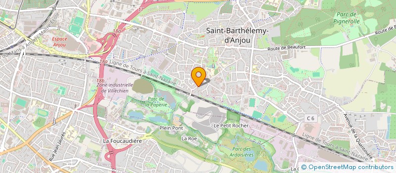 localisation de l'entreprise MONSIEUR SEBASTIEN BOUVIER  SAINT-BARTHELEMY-D ANJOU