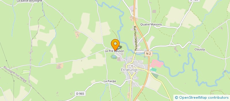 localisation de l'entreprise MONSIEUR SEBASTIEN BOUZERE  ETRUNGT