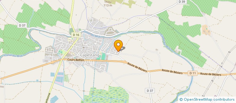 localisation de l'entreprise MONSIEUR SEBASTIEN BOYE  CAPESTANG