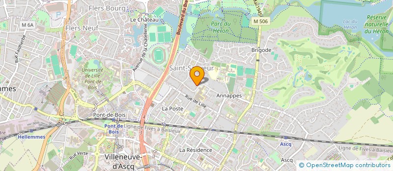 localisation de l'entreprise MONSIEUR SEBASTIEN BRABANT  VILLENEUVE-D'ASCQ