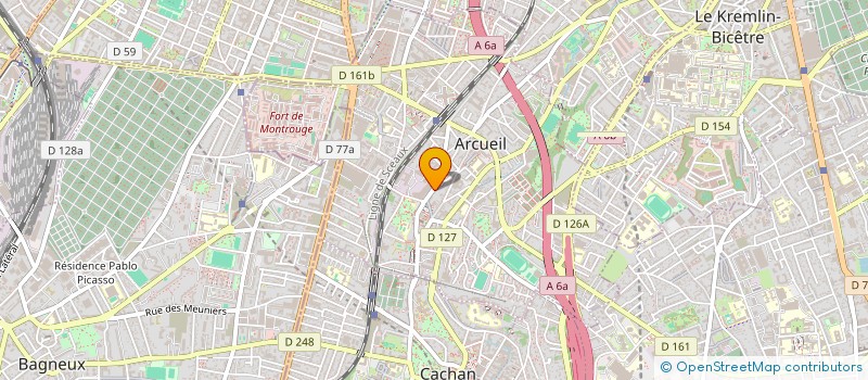 localisation de l'entreprise MONSIEUR SEBASTIEN BRAUN à ARCUEIL