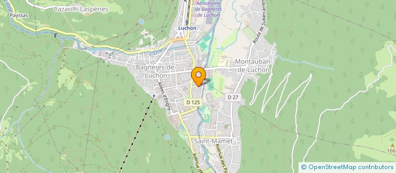 localisation de l'entreprise MONSIEUR SEBASTIEN BRAUN  BAGNERES-DE-LUCHON
