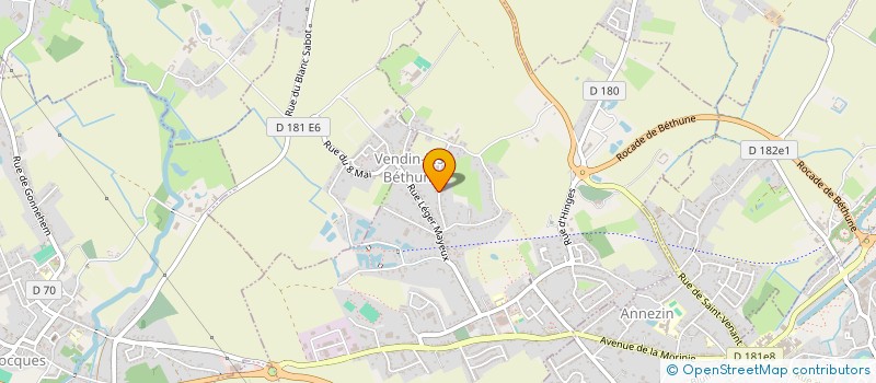 localisation de l'entreprise MONSIEUR SEBASTIEN BREBION  VENDIN-LES-BETHUNE