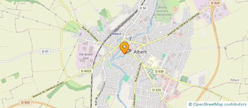 localisation de l'entreprise MONSIEUR SEBASTIEN BRETON  ALBERT