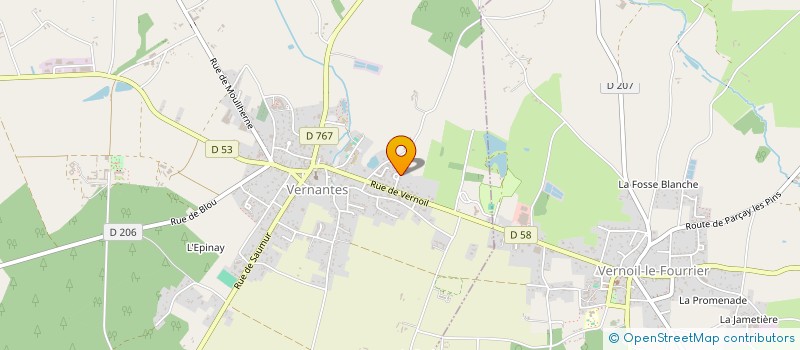 localisation de l'entreprise MONSIEUR SEBASTIEN BREVET  VERNANTES