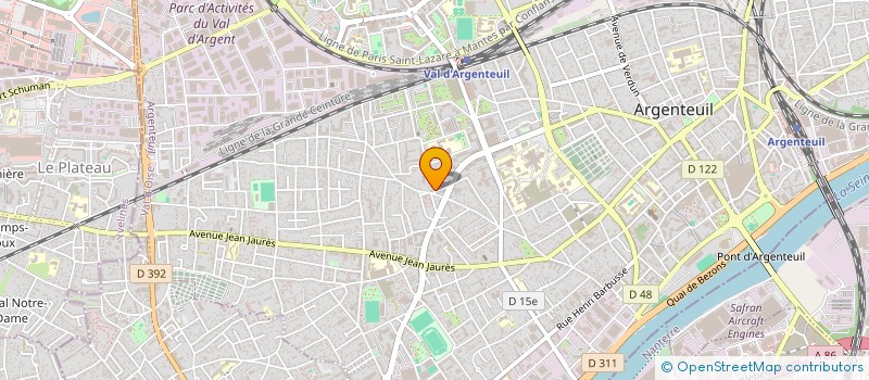 localisation de l'entreprise MONSIEUR SEBASTIEN BRIAND  ARGENTEUIL