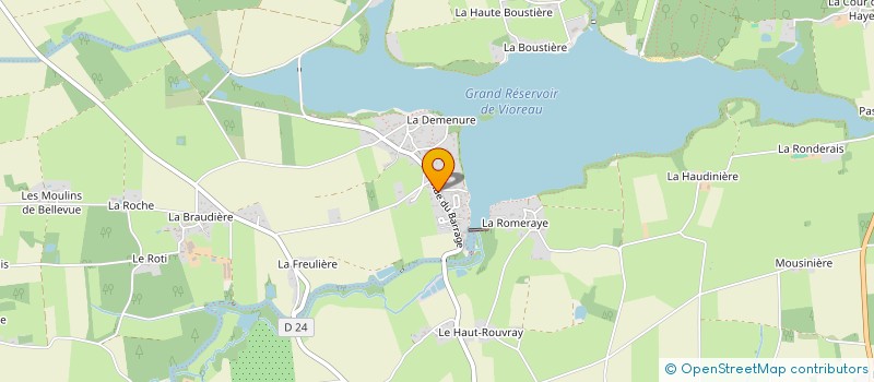 localisation de l'entreprise MONSIEUR SEBASTIEN BRIATTE  JOUE-SUR-ERDRE