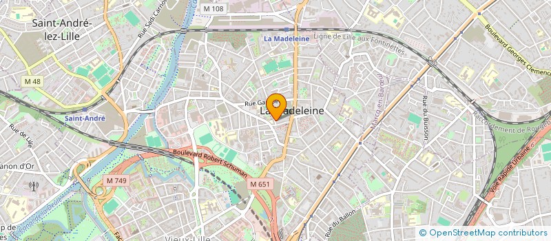 localisation de l'entreprise MONSIEUR SEBASTIEN BRICHE à LA MADELEINE