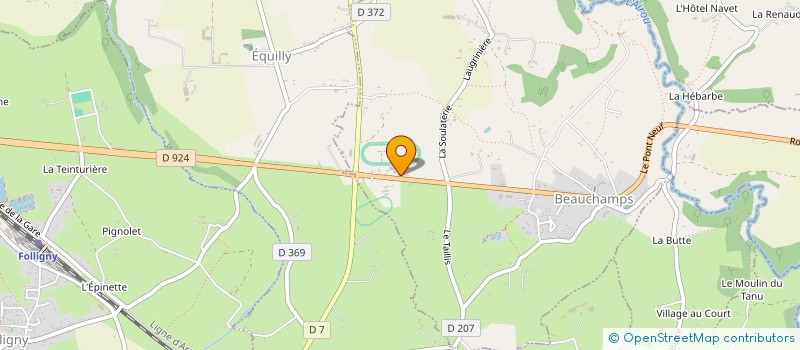 localisation de l'entreprise MONSIEUR SEBASTIEN BRIENS  BEAUCHAMPS