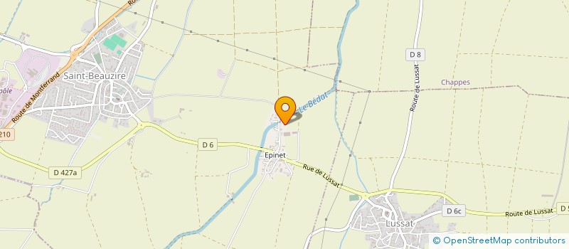 localisation de l'entreprise MONSIEUR SEBASTIEN BRIFFOND à SAINT-BEAUZIRE