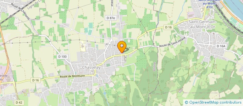 localisation de l'entreprise MONSIEUR SEBASTIEN BRISON  CHASSELAY