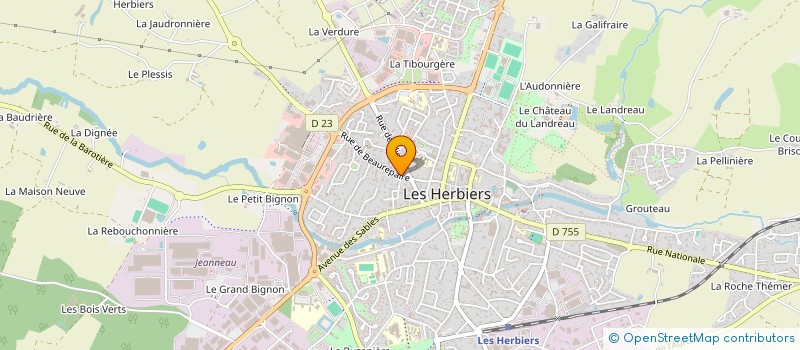 localisation de l'entreprise MONSIEUR SEBASTIEN BRIZARD à LES HERBIERS