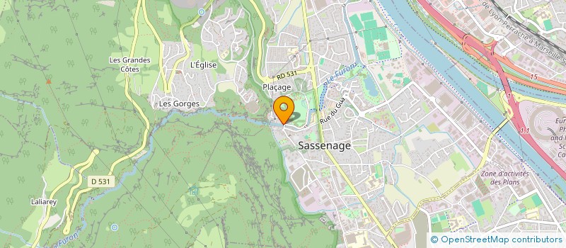 localisation de l'entreprise MONSIEUR SEBASTIEN BRIZION  SASSENAGE