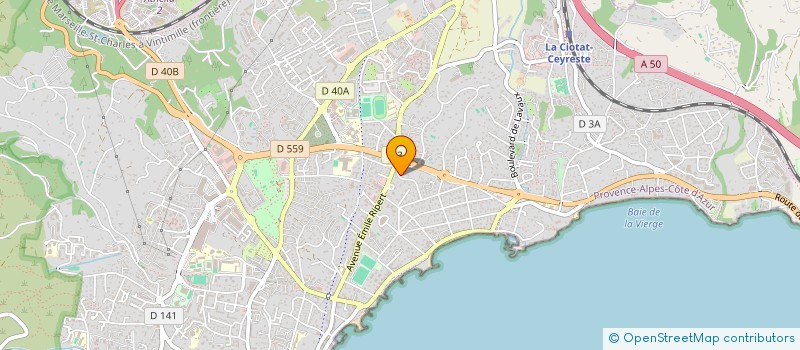 localisation de l'entreprise MONSIEUR SEBASTIEN BRODIER  LA CIOTAT