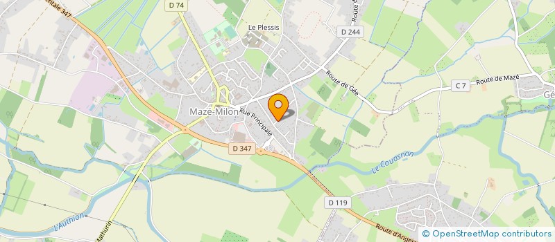 localisation de l'entreprise MONSIEUR SEBASTIEN BROUARD à MAZE-MILON
