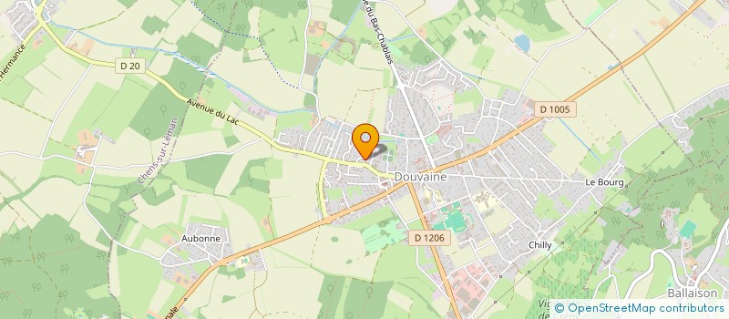 localisation de l'entreprise MONSIEUR SEBASTIEN BROWN  DOUVAINE