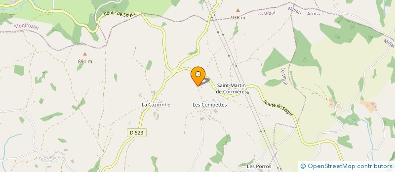 localisation de l'entreprise MONSIEUR SEBASTIEN BRU  SEGUR