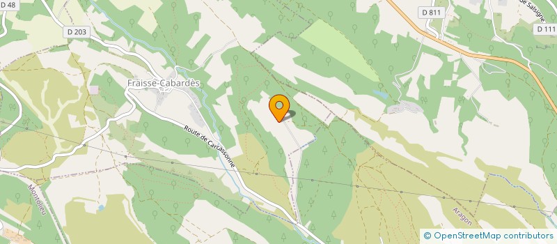 localisation de l'entreprise MONSIEUR SEBASTIEN BRU  FRAISSE-CABARDES