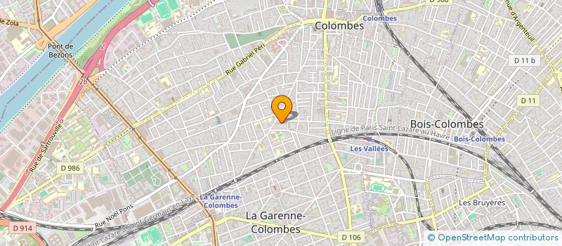 localisation de l'entreprise MONSIEUR SEBASTIEN BRUCELLE à COLOMBES