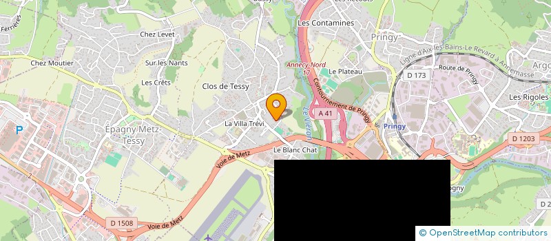 localisation de l'entreprise MONSIEUR SEBASTIEN BRUGALLA  EPAGNY METZ-TESSY