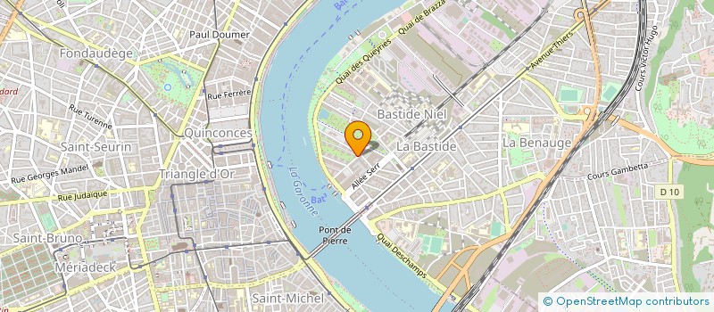 localisation de l'entreprise MONSIEUR SEBASTIEN BRUN  BORDEAUX