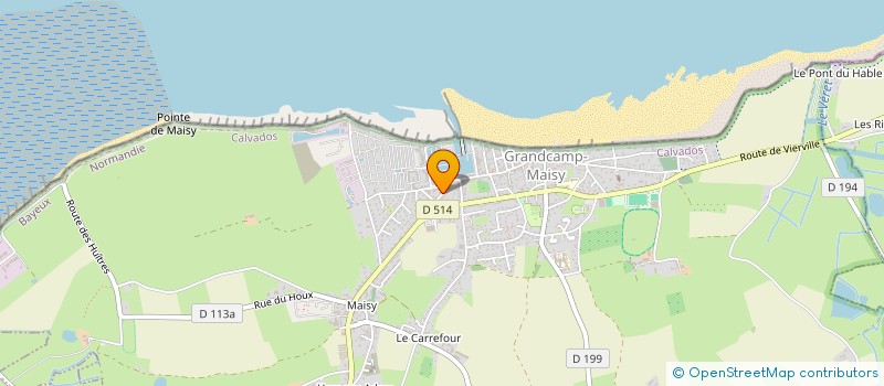 localisation de l'entreprise MONSIEUR SEBASTIEN BRUNE  GRANDCAMP-MAISY