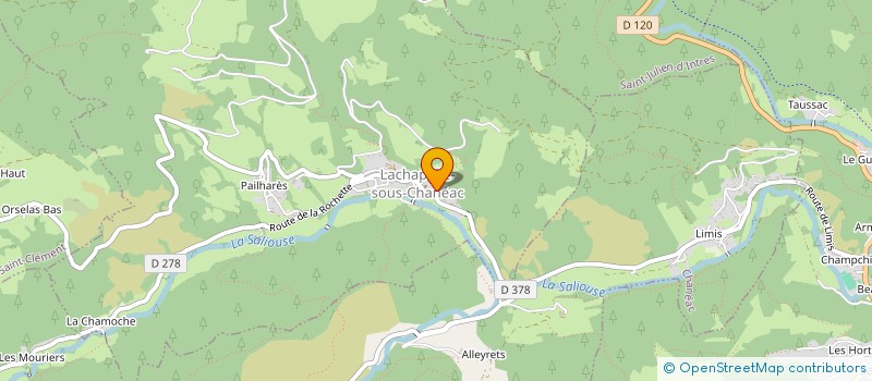 localisation de l'entreprise MONSIEUR SEBASTIEN BRUNET  LACHAPELLE-SOUS-CHANEAC