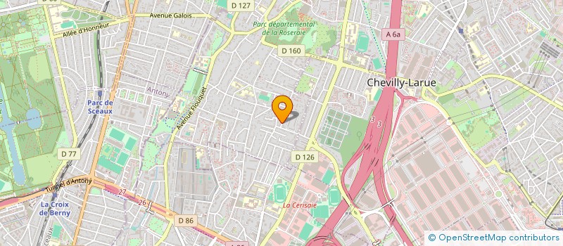 localisation de l'entreprise MONSIEUR SEBASTIEN BRUNO  L'HAY-LES-ROSES