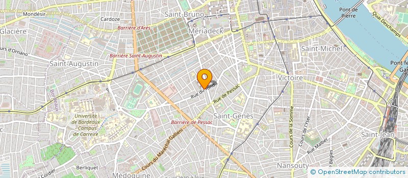 localisation de l'entreprise MONSIEUR SEBASTIEN BRUNOT à BORDEAUX