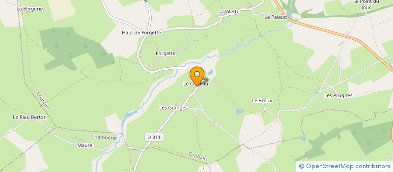 localisation de l'entreprise MONSIEUR SEBASTIEN BUCHET à COURCAIS