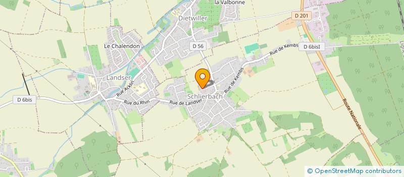 localisation de l'entreprise MONSIEUR SEBASTIEN BUECHER  SCHLIERBACH