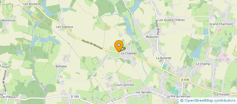 localisation de l'entreprise MONSIEUR SEBASTIEN BUGUET à BRANGES