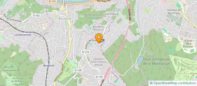 localisation de l'entreprise MONSIEUR SEBASTIEN BUGUET DE CHARGERE  LA CELLE-SAINT-CLOUD