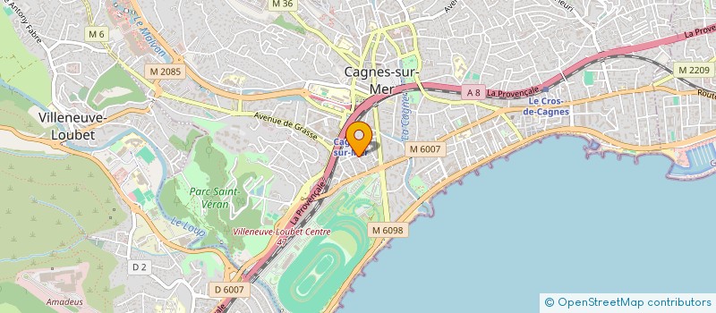 localisation de l'entreprise MONSIEUR SEBASTIEN BULLOT à CAGNES-SUR-MER