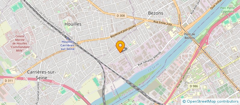 localisation de l'entreprise MONSIEUR SEBASTIEN BUREAU  CARRIERES SUR SEINE