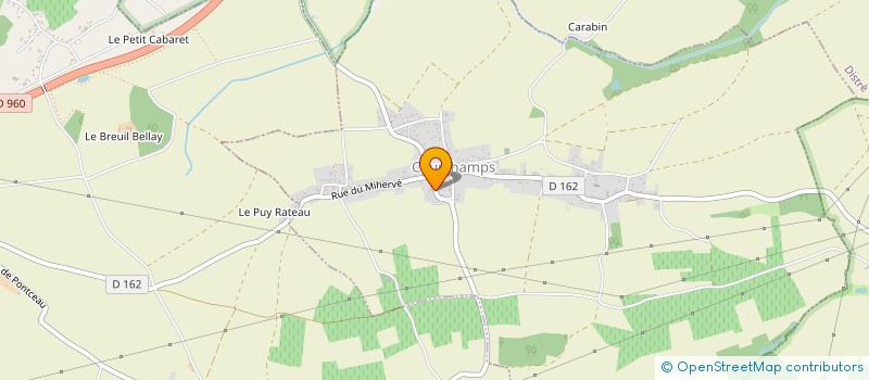 localisation de l'entreprise MONSIEUR SEBASTIEN BURGEVIN  COURCHAMPS