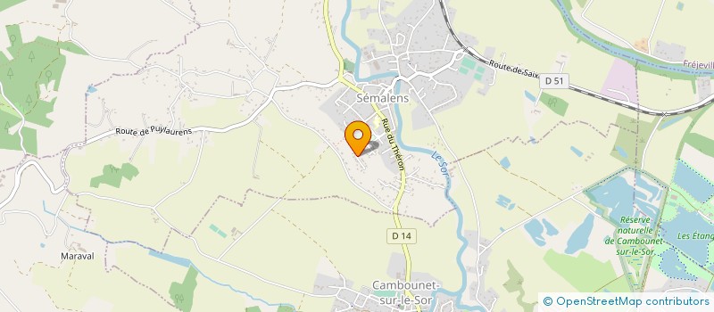 localisation de l'entreprise MONSIEUR SEBASTIEN BURGOS  SEMALENS