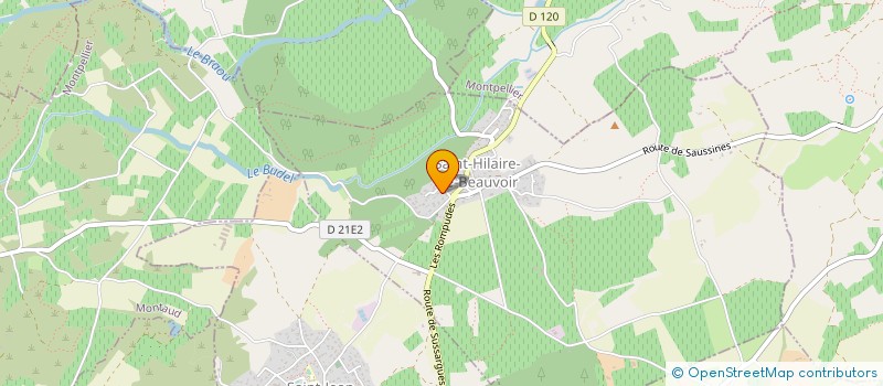 localisation de l'entreprise MONSIEUR SEBASTIEN BURKHARDT  SAINT-HILAIRE-DE-BEAUVOIR